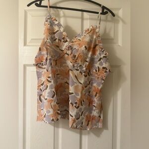 NWT Floral Ruffle Women's Top
